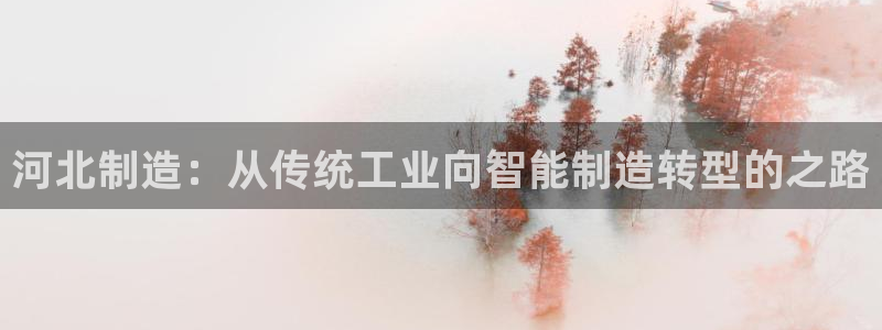 星欧娱乐是诈骗吗：河北制造：从传统工业向智能制造转型的之路