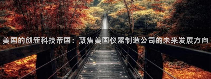 星欧娱乐主管：美国的创新科技帝国：聚焦美国仪器制造公司的未来