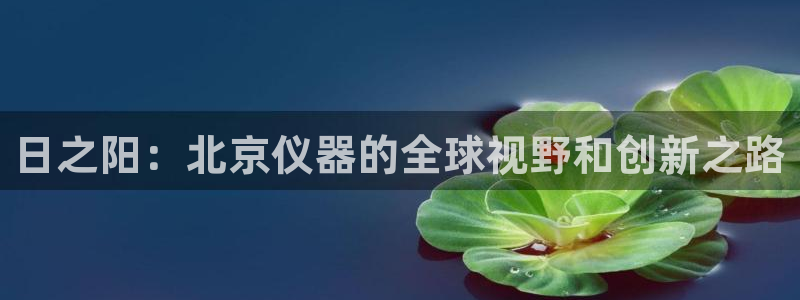 星欧娱乐平台：日之阳：北京仪器的全球视野和创新之路