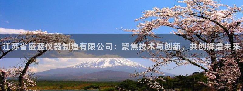 欧星娱乐公司：江苏省盛蓝仪器制造有限公司：聚焦技术与创新，共