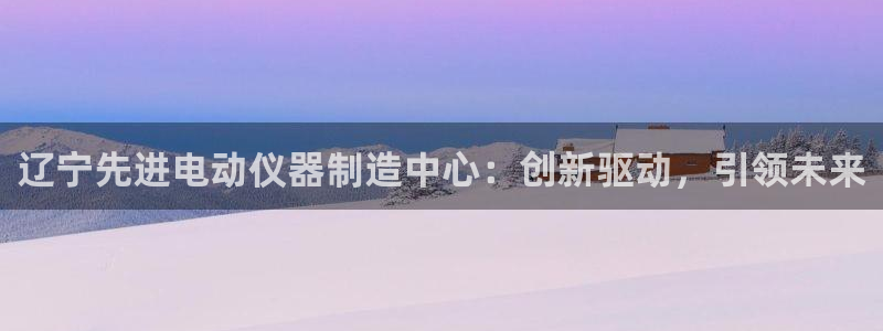 武汉欧汇星娱乐城：辽宁先进电动仪器制造中心：创新驱动，引领未