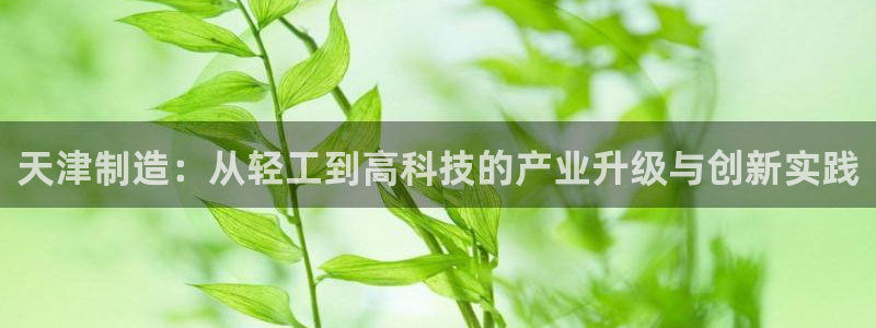 澳门欧星娱乐：天津制造：从轻工到高科技的产业升级与创新实践